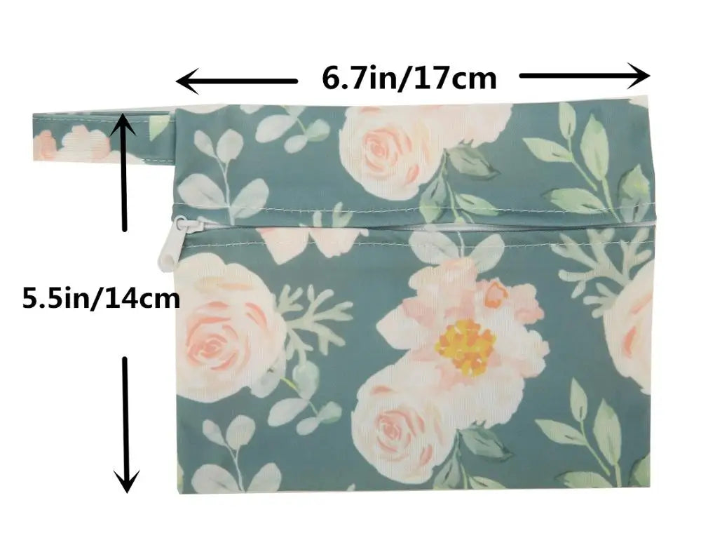 [Sigzagor] 1 Small Mini Wet Bag  Reusable for Mama Cloth Sanitary Menstrual Maternity Pad Tampon Cup Bib